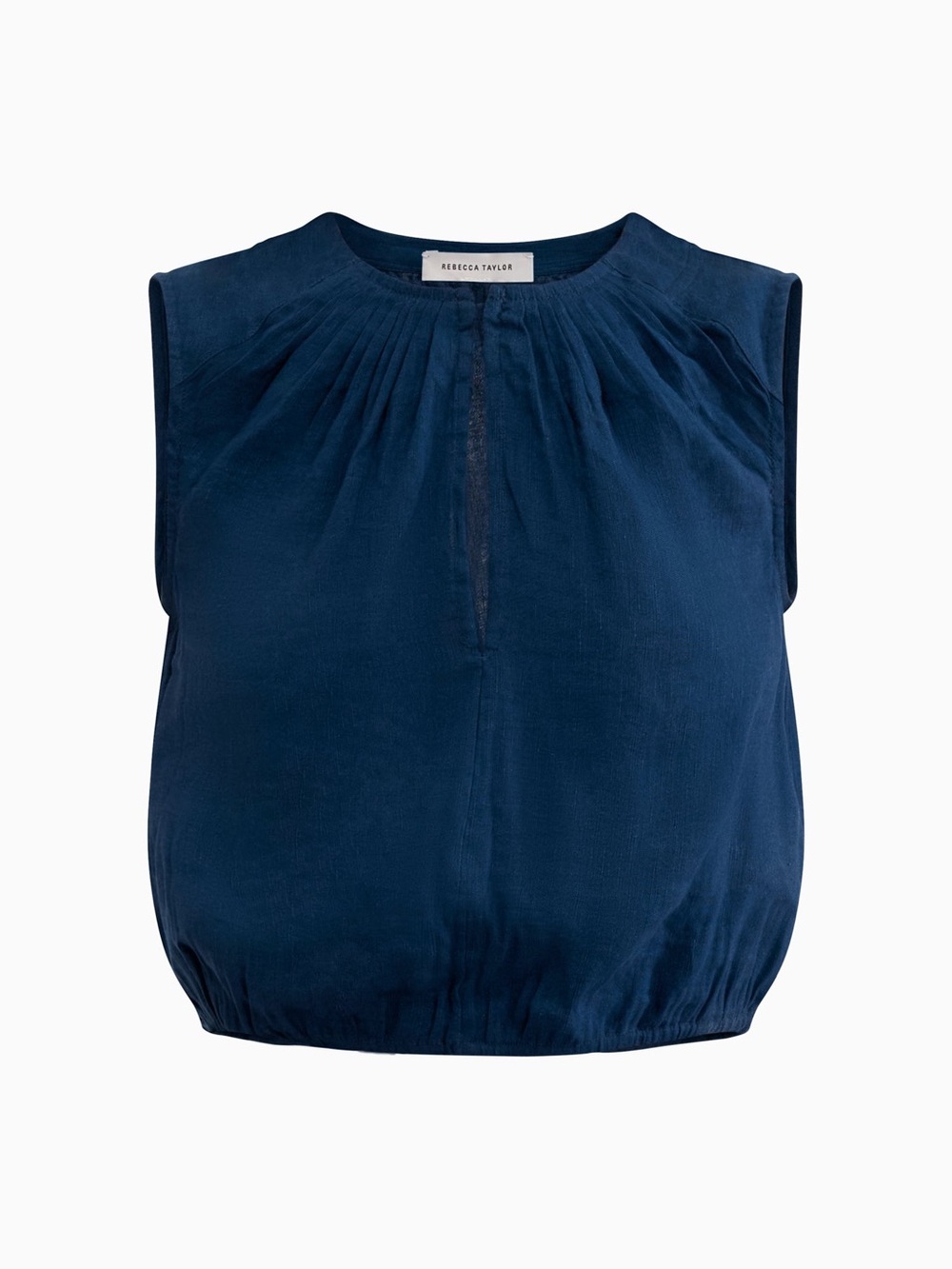 Rebecca Taylor Cleo Royal Blue Cropped Tank